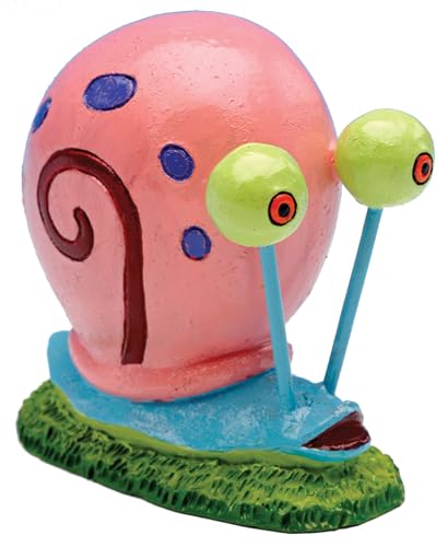 Penn-Plax Officially Licensed Spongebob Squarepants Aquarium Ornament – Gary (Mini/Small Size) – Perfect for Freshwater and Saltwater Tanks - size: Mini