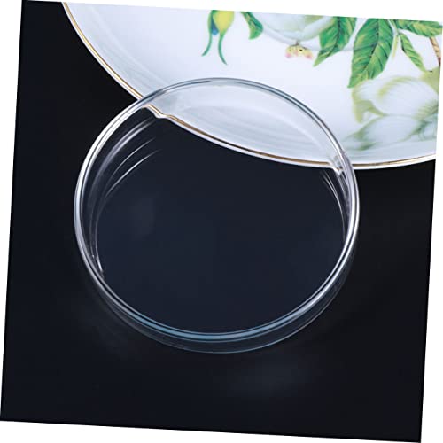 BESPORTBLE 1pc Glass Shrimp Feeding Bowl Round Dish for Fish Tank Glass Feeder for Shrimp and Reptiles Elegant and Aquarium Supply
