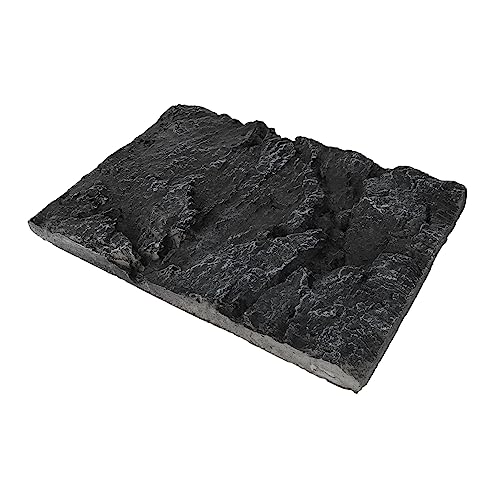 POPETPOP 3D Aquarium Rock Background Board for Fish Tank 45x28cm Waterproof and Easy to Install for Reptile Terrariums and Aquatic Environments