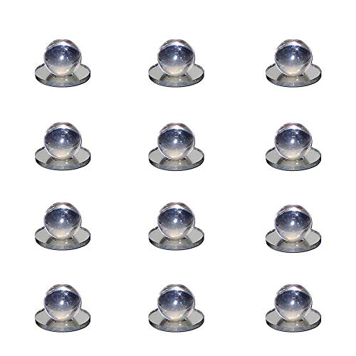 Mirart 1" Diam. Ball x 1-1/2" Self Stick Round Acrylic Mirror Back (12 Pack) - style: 1" Ball -12 Pack