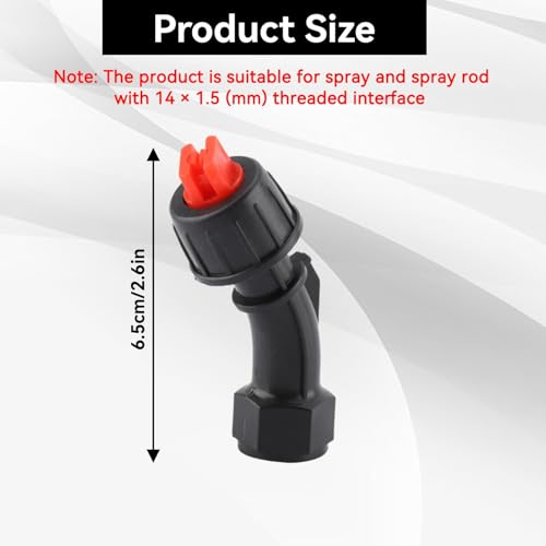 Sprayer Nozzle Tips, 4PCS Sprayer Nozzles Pump Sprayer Elbow Nozzle Replacement Parts for Knapsack Sprayer Garden Spray