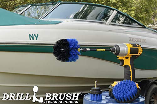 Boat Cleaning Supplies - Hull Cleaning Brush Set - Marine Equipment Cleaning Brush - Fishing Boat Scrubbing - Pond Scum Remover - Barnacle Removing Tool - Aquatic Cleaning Brushes - Tank Cleaning Set - color: Blue