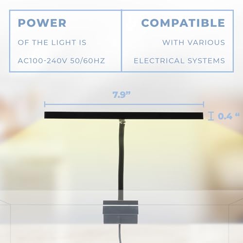 Aqua Worx EOS LED Aquarium Light - Adjustable Gooseneck for Fish Tanks - Full Spectrum Nano Tank Lighting - N7 White - color: N7 White
