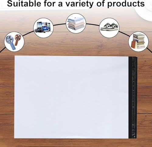 9527 Product Poly Mailers Envelopes Shipping Bags Self Sealing,10"x13", 200 Bags - color: White, size: 10"x13"|200Pcs