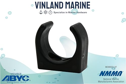 Vinland Marine Boat Stowage Clip for Ø1, Ø1-1/4, Ø1-1/2, Fishing Tool Holder, Fishing Rod Holder Clips, Boat Hook Holder Boat Ladder Clip Boat Paddle Holder Boat Tool Holder - size: For Ø1-1/4"