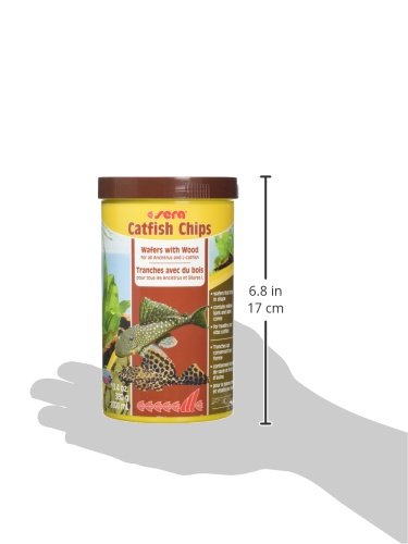 Sera Pleco Chips 13.4 oz./0.84lbs | Premium Fish Food for Ancistrus & Plecos | High Fiber | No Dyes & Preservatives | Supports Digestion & Promotes Healthy Growth | Ideal for Bottom Feeders - size: 13.3 Ounce (Pack of 1)