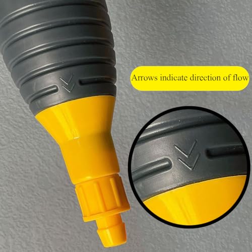 Gas Siphon Pump for Gasoline, with 4.9ft Siphon Hose, Hand Syphon Pump, Transfer Pump for Water, Oil, Diesel, Fish Tank, Aquarium - style: 1