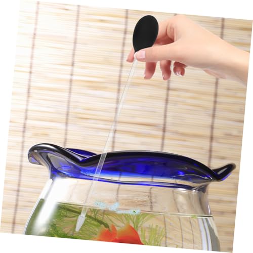 BESPORTBLE Fish Tank Water Changer Tool Coral Feeder for Aquarium Cleaning and Feeding Design for Safe Use Multi-Functional Aquarium Accessories - color: Black, size: 30X3.5CM