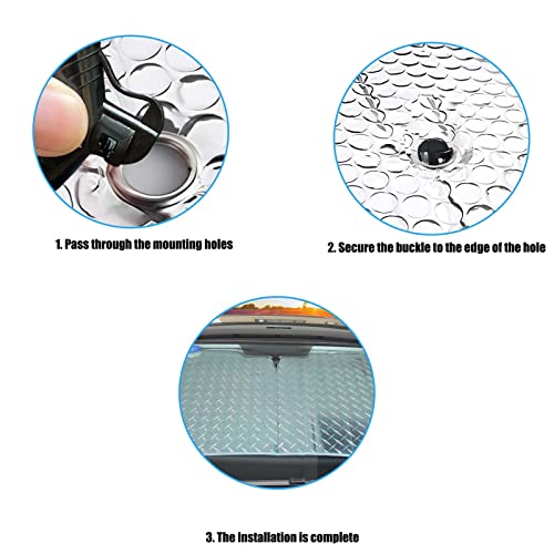 Sunshade Suction Cups 24Pcs Car Shade Windshield Suction Cups PVC Sucker for Car Shades Windows, Windshield, Kitchen, Bathroom (Black) - color: Black