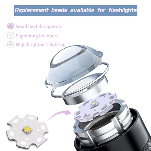 5Pcs 3W Ultra-Bright White 3535 SMD High Power LED Chip with Aluminum Plate 20mm Star PCB Base Heat Sink Led Chip Replacement(120deg,White 8000K-10000K,DC 3.0-3.4V,700mA) - color: White8000-10000k
