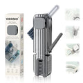VIDONIO 4 in 1 Cup Lid Gap Cleaning Brush, Multifunctional Insulation Bottle Cleaning Tools, Mutipurpose Tiny Silicone Cup Holder Cleaner, Home Kitchen Cleaning Tools - style: 1Pc Grey