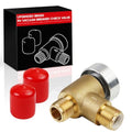 571-VAC-CHK-A Brass RV Vacuum Breaker – 1/2 DN Male - Works with RVs, Travel Trailers & Camper Vans, Ideal for Black Tank Water Systems, Brass Build
