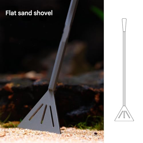 Premium Stainless Steel Sand Leveling Shovel for Aquascaping and Garden Soil Work Featuring Comfortable Grip Handle Plant Shovel - color: 23cm