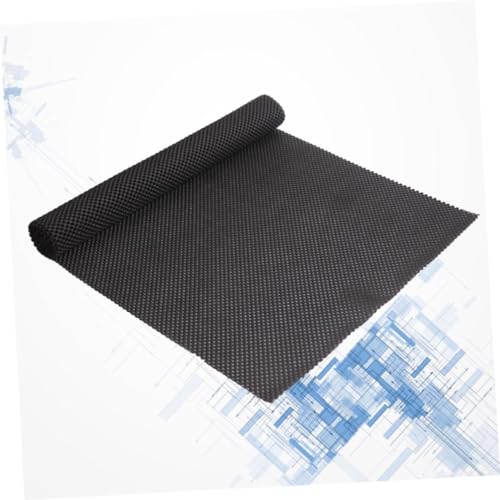 HOMSFOU Multipurpose Non-Slip Mat for Home Office Caravan Rv Boat Workshop Black PVC Grip Mat