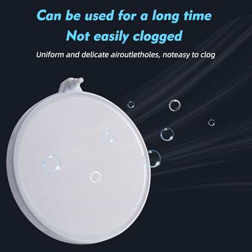 Rise Torrent Nano Air Stone with Case, Silent High-Oxygen Diffuser for Aquarium, Fish Tank & Hydroponics - 5.9 Inch White Small Bubble Diffuser Accessories (No Air Pump and Air Tube) - color: White, size: 5.9"
