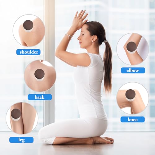BBTO 4 Pcs Glass Facial Cupping Set Silicone Vacuum Suction Massage Cups Skin Tightening Therapy for Face Body Eyes Back Shoulder Pain(Brown) - color: Brown