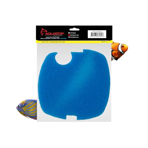 Aquatop Replacement Coarse Filter Sponge for CF-400 Series – Sponge Refills for Mechanical Filtration, Ideal for Clear Water, RCP-CF400 - color: Blue, size: CF400UV/CF400UVMKII