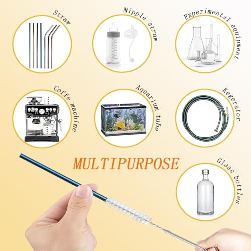 2 Pack 59" Flexible Pipe Cleaner Brush, Rustproof Bendable Drain Brush with Dual Bristles for Home, Bathroom, Car & Aquarium - color: 59inch
