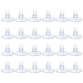 AQUANEAT Aquarium Suction Cups, for Fish Tank Airline Tubing, with Clips 3/16" air Hose Holder, 24pcs (Clear) - color: Clear