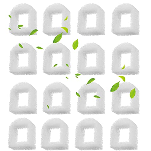 Cat Water Fountain Foam Filters, Compatible with Multiple Pet Fountain Dispenser Sponge Filters (16 Pcs) - size: 16 Pcs