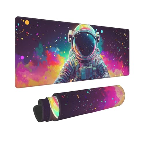 Astronaut Mouse Pad XL Large Mousepad Non Slip Rubber Base Desk Mat for Laptop Computer Gaming 31.5" X 12" - color: Astronaut