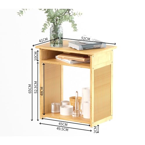 Sweeper Organizer Living Room Sofa Side Sweeper Robot Shelf Water Dispenser Rack Purifier Storage Cabinet Fish Tank Shelf(Original Color,S) - color: Original Color, size: Small