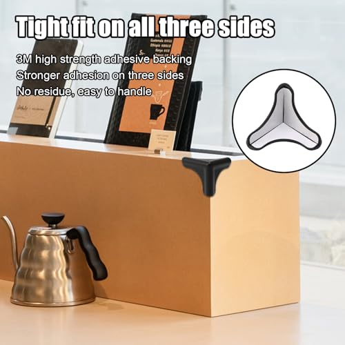 4pcs Edge Corner Protectors Guards, Silicone Smooth Soft Protective Cushions for Furniture Wood Glass Steel Ceramics Surface, Black, (Length: 1.8"/4.5cm) - color: Black, size: small: Length: 1.8"/4.5cm