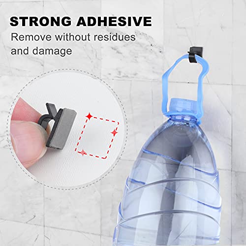 60 PCS Adhesive Cable Clips, Upgraded Wall Wire Clips for Cable Management, Strong Cord Clips Wire Holders for The Wall, Under Desk, Christmas Lights, Car, Dash Cam, Ethernet, Electric Wires Small - color: Black, size: Small