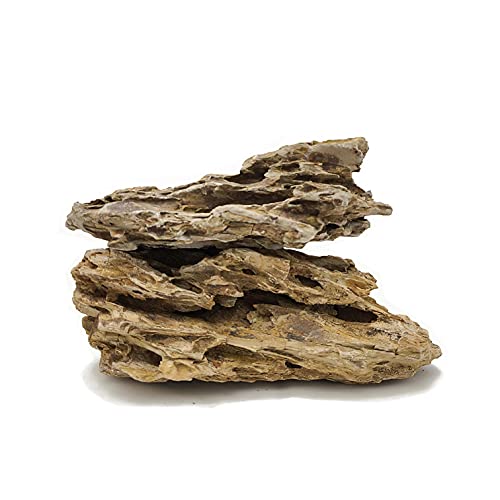 Lifegard Dragon Ohko Aquarium Rock Small and Medium Size Stone 40 Lbs Case Qty, Brown