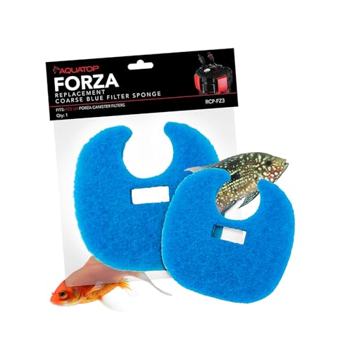 Aquatop RCP-FZ3 Coarse Blue Filter Sponge – Fits FZ3 Canister Filters – Enhanced Filtration – Traps Large Dirt – Easy to Install - size: FZ3