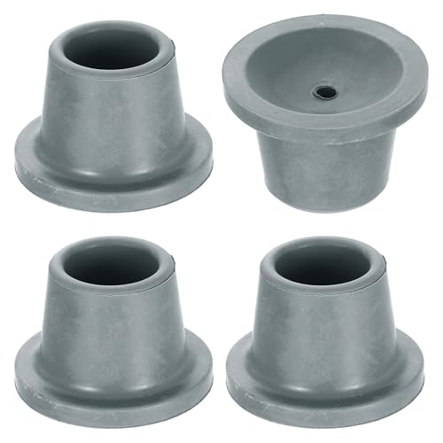 uxcell 4Pcs Replacement Feet for Shower Chair Bath Seat, 1-1/8" ID Heavy Duty Non Slip Rubber Suction Cup, Feet Chair Leg Caps for Shower Stools and Transfer Bench, Gray - color: Grey, size: 1-1/8"