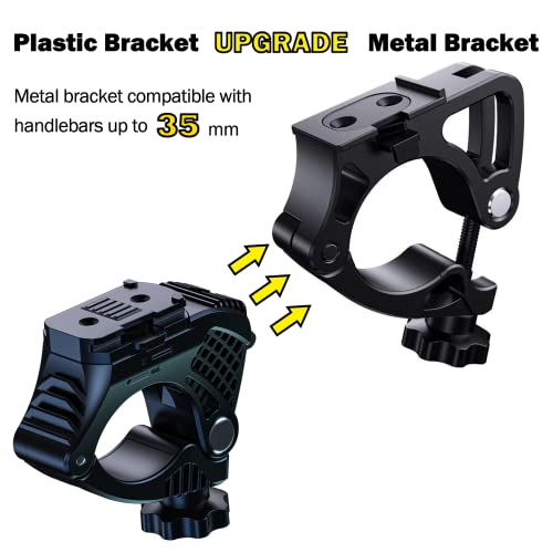 VICTAGEN Replacement Bracket for Bike Lights VTG8 VTG8Shield B3 Model, Bike Headlight Mount Base, Bicycle Light Holder, Easy to Install, for 22-35mm Handlebar, NOT for Y18 VTG10 Light - color: Aluminum bracket