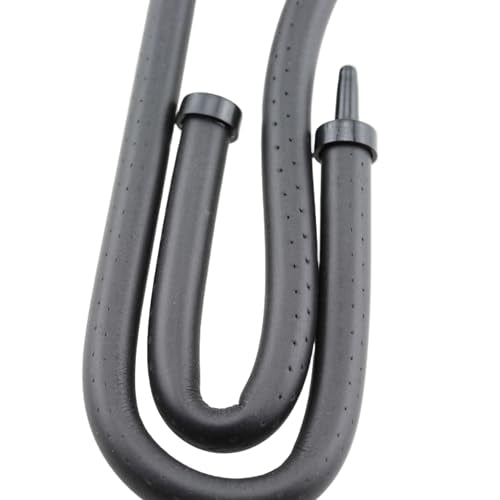 RLECS 23.6 Inch Black Environmentally Friendly Porous Rubber Bubble Tube Bendable Aquarium Air Stone Suitable for Reptile Habitat Landscaping