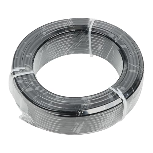 Nylon Air Line 100ft 1/4" OD Pneumatic Nylon Tube DOT Approved SAE J844 Airline For Air Brake Tubing or Fluid Transfer Black