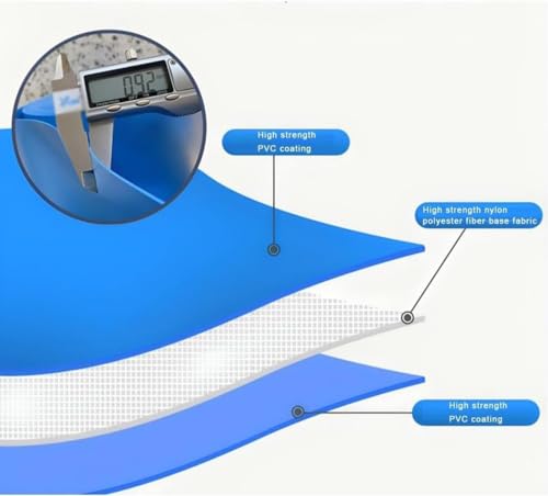 Aquarium Pool Pond Swimming Drain Valve Aquaculture Water Tank Cistern Steel Frame Multifunction PVC Canvas Temporary Fish Large PVC with Drain Valve Temporary Aquaculture Tank F - color: 1.5x1.2m