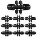 1/2 Inch to 1/4 Inch Tubing Irrigation Fittings for (1/2'' ID x 0.60''-0.63'' OD) 16mm Drip Tubing,Locked Barbed Tee Connectors (10 Pcs Barbed Tee 6-Way) - size: 10 Pcs 1/2 to 1/4 Inch Locked Barbed 6-Way