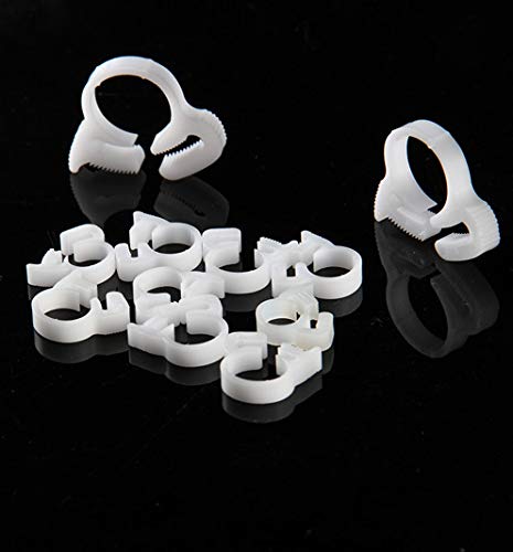 Quickun 3/8" Heavy Duty Double Snap Grip Nylon Hose Clamps Several Ratcheting Adjustable Clamp, 2 Packs - size: 3/8” Tube OD-2pcs