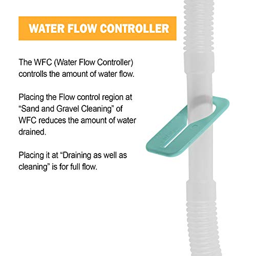 TERA PUMP 2 Pack Extra Long 10 FT Fish Tank Gravel Cleaner Siphon - Manual Water Pump for Aquariums 10 Gallons - BPA-Free Water Change Siphon Hose - size: Large