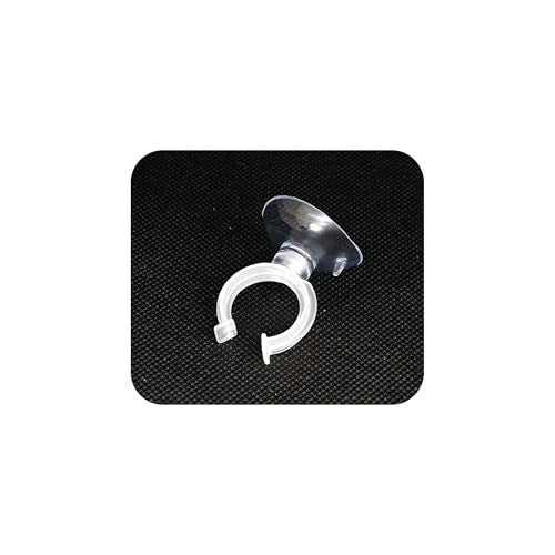 20PCS 20mm Aquarium Suction Cup Clips, Clear Airline Tube Holders for Fish Tank Air Hose, Clamps for Aeration Tubing Setup and Organization - size: 20mm