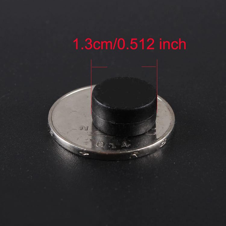 Heavy Duty Aquarium Magnet Small, Strong Neodymium Waterproof Magnets with Plastic-Coated, Samll Piece Rare Earth Magnets for Fish Tank Breeder or Isolation Box - color: 2 Pcs Black Small