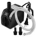 PULACO 400GPH Submersible Pump with 5 ft Tubing, (1500L/H 25W) durable fountain water pump for Pond Fountain, Aquariums Fish Tank, Statuary, Hydroponics - size: 400 GPH