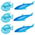Leemone Humidifier Cleaner Float Shark & Fish -Humidifier Accessories Compatible with All Humidifiers and Fish Tanks(6 Pack) - color: Blue Fish-6p