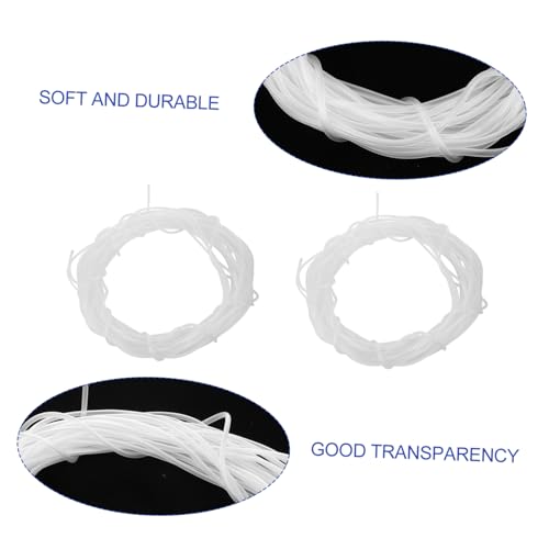 Happyyami 30m Flexible Airline Tubing Clear Tubing for Aquarium Air Pump and Strong Hose for Fish Tanks and Pools for Connecting Pumps and Stones