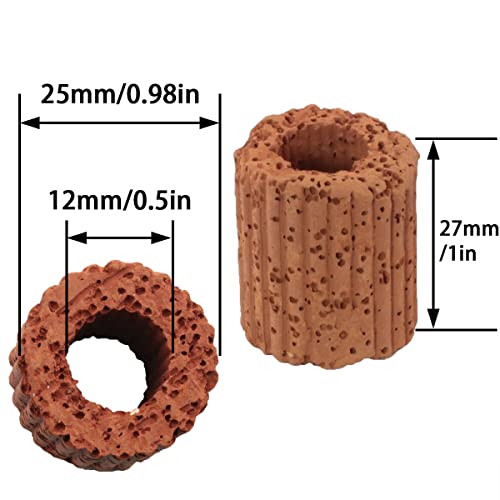 10pcs Water Plants Cultivation Fixed Ring Base 25mm Aquatic Water Plant Fixed Ring for Aquarium Landscape Ceramic Plant Pot