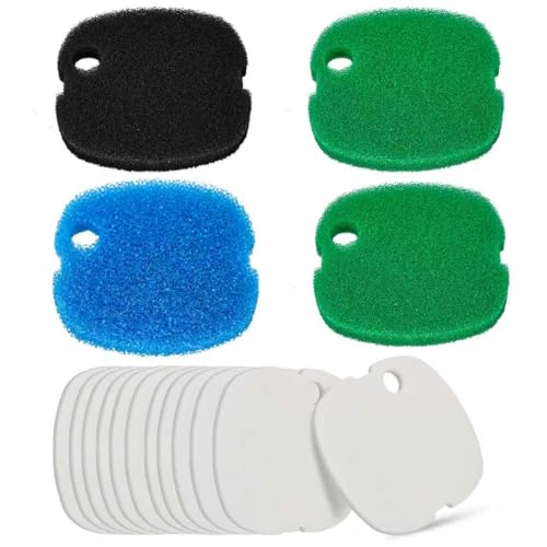 16 PCS Replacement Canister Filter Pads Compatible with SUNSUN HW-302/505A Polar Aurora 265 GPH CF-300, Aquarium Filter Sponge Pad Fish Tank Bio Floss Media