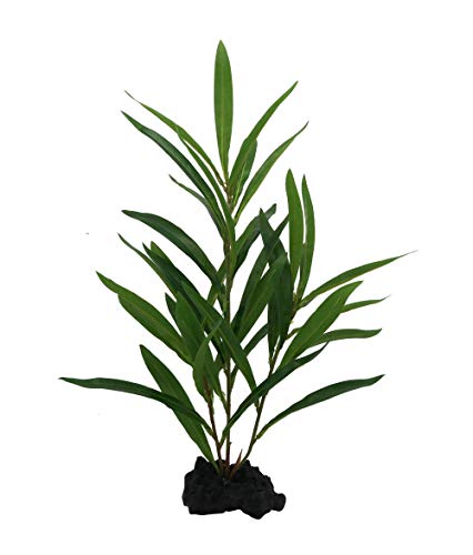 CNZ CNZPG_18in Aquarium Decor Fish Tank Decoration Ornament Artificial Plastic Plant 18" Green