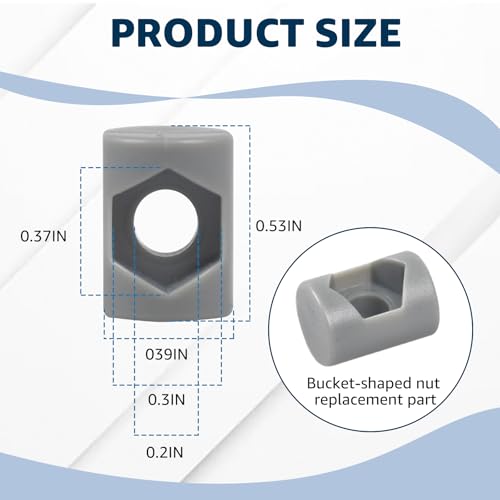 12PCS Lid Fastener Barrel Nut Replacement for Fluval FX4 FX5 FX6 Canister Filters - Filter Lid Fastener Replacement Part