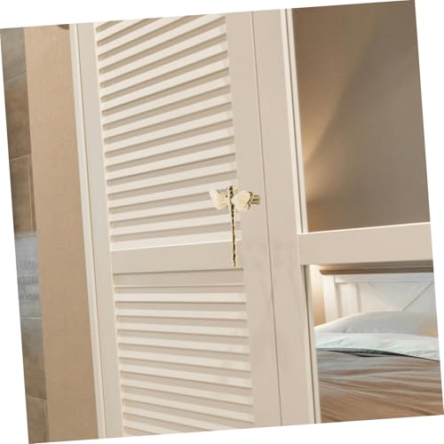 Veemoon Handle Cabinet Decorative Drawer Pulls Door Knob Rocker Dresser Hinge Filler Winch Holders Screws Drawers Grips Fire Extinguisher Aquarium Edges Protector Nut Golden Brass - color: Gold