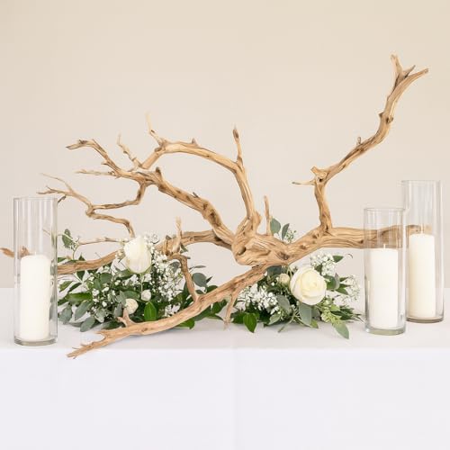 Koyal Wholesale Large Driftwood Branch, 36 Inch California Driftwood Décor – Natural Brown Branches for Home, Wall Decor, Aquarium, Vivarium and Reptile Tank