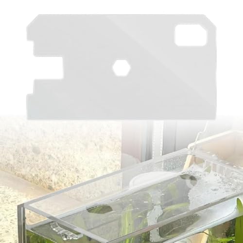 Tank Cover Tank Lid Transparent for Aquariums Without Center Aquarium Top Cover with Feed Holes, 280x150x4mm - color: 280x150x4mm